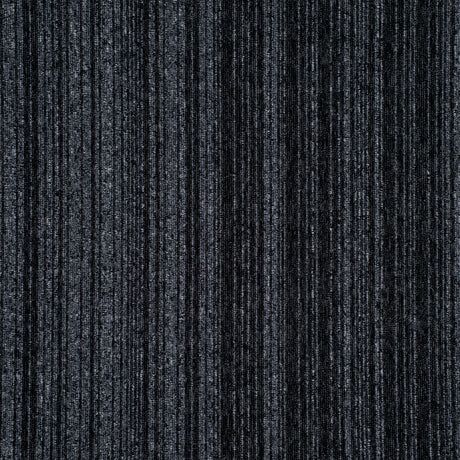 Nouveau Basics Black Graphite Stripe Carpet Tiles - DCTUK