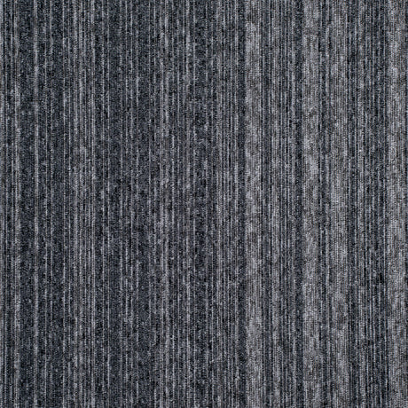Nouveau Basics Graphite Grey Stripe Carpet Tiles - DCTUK