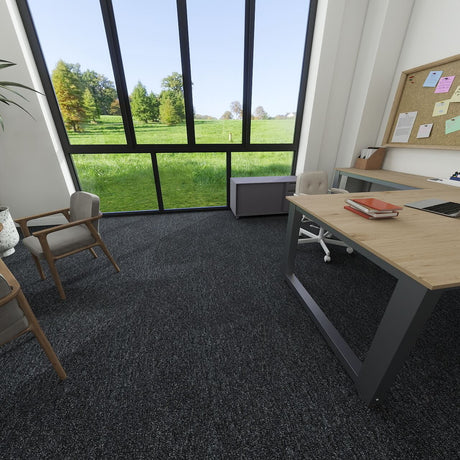 Nouveau Connections 2.0 Black Carpet Tiles - DCTUK